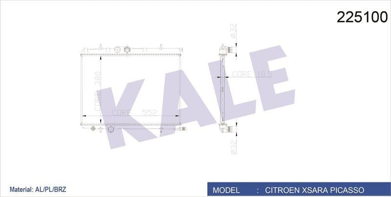 SU RADYATÖRÜ 1 SIRA XSARA PICASS0 1.6İ 8V 1.8İ 16V