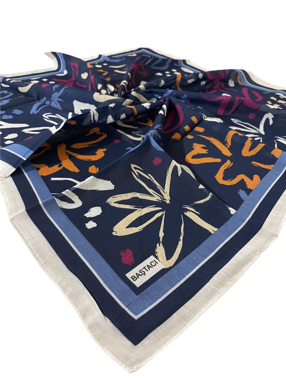 BAŞTACI SOFT 0206 PRUSYA MAVİ EŞARP