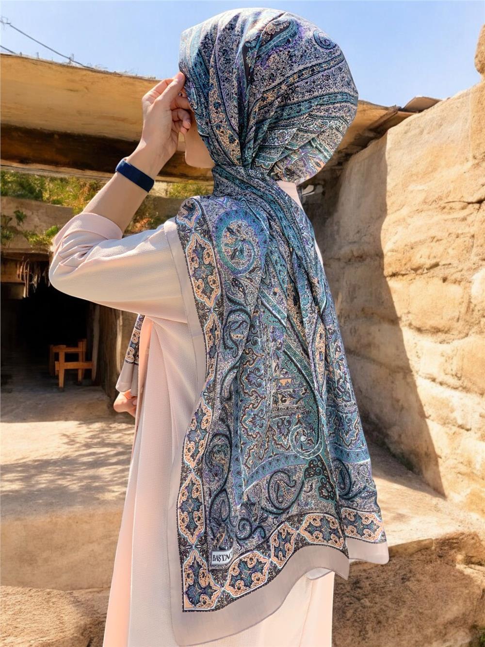 BAŞTACI SOFT ETNİK 0181 SOFT YEŞİL ŞAL