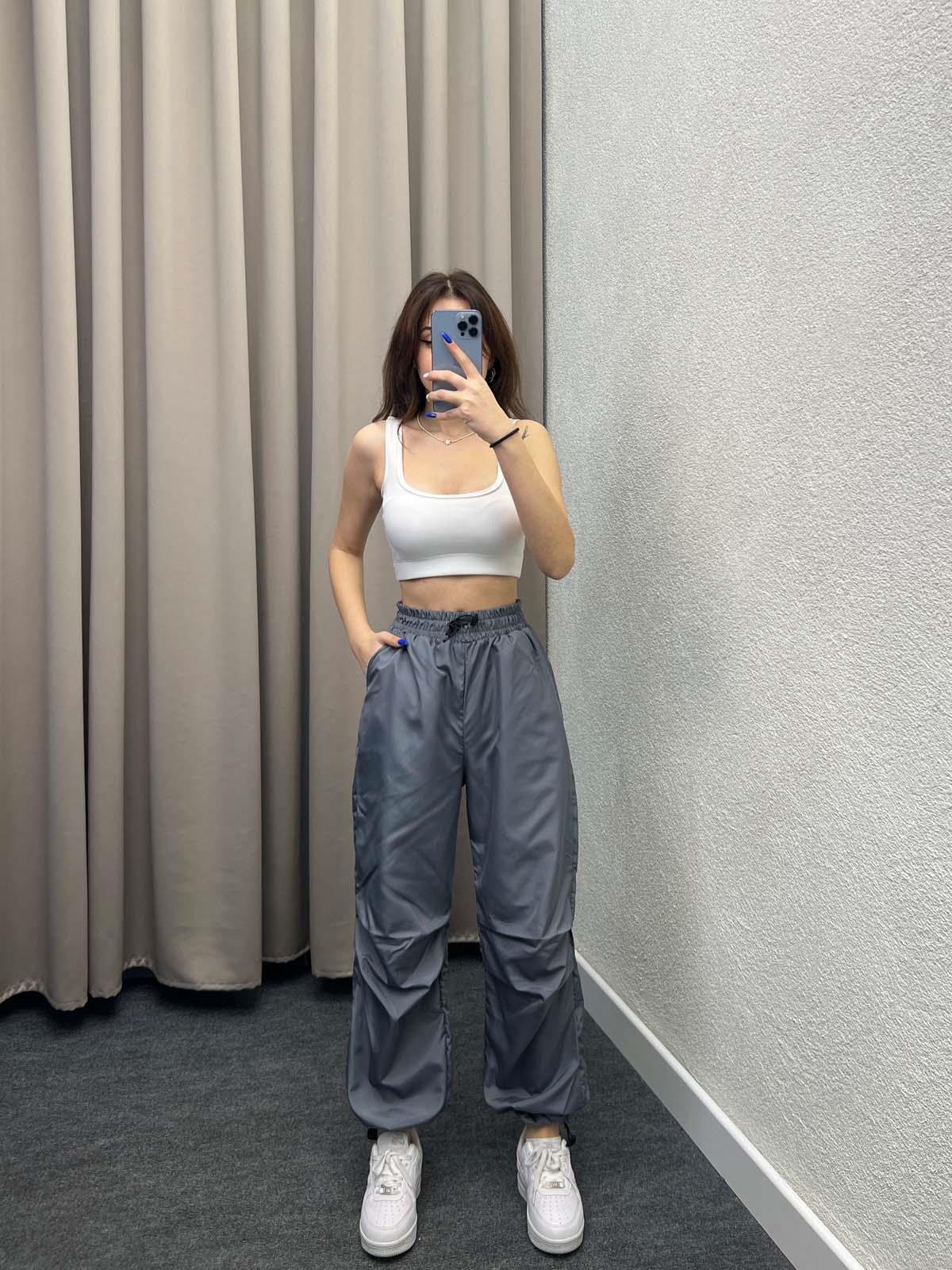 Ninja Füme Paraşüt Kumaş Pantolon