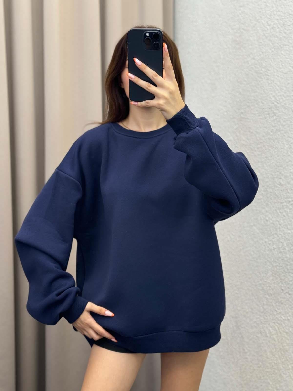 Sierra Lacivert Basic Sweatshirt