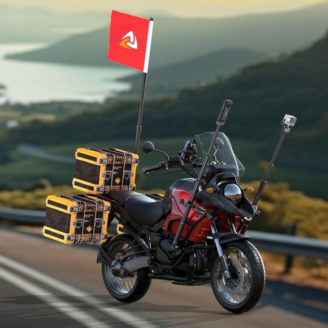 Motosiklet Aksiyon Kamera Çubuğu