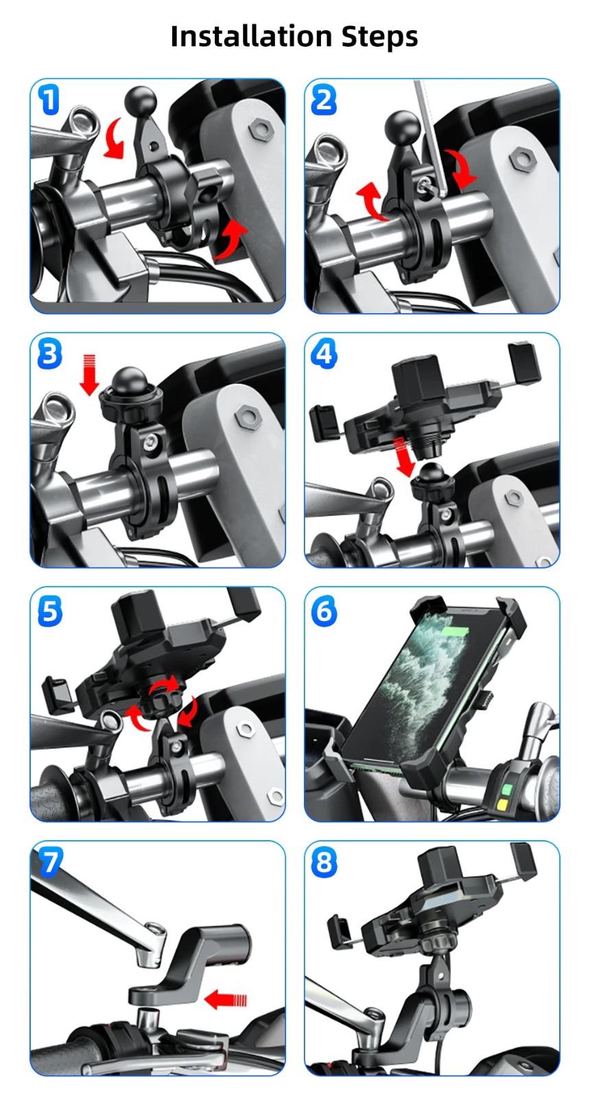 Nukrotech KRM Motosiklet Telefon Tutucu 