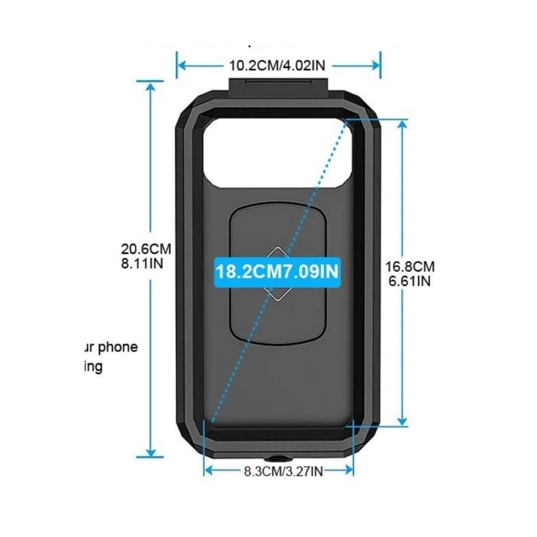 Nukrotech M18 -53 Döküm Ayna Dibi Bağlantılı Su Geçirmez Telefon Tutucu