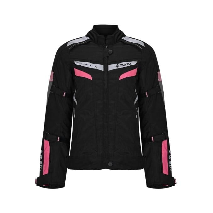 Nukrowear STEALTH PRO Fuşya 4 Mevsim Kadın Motosiklet Ceketi