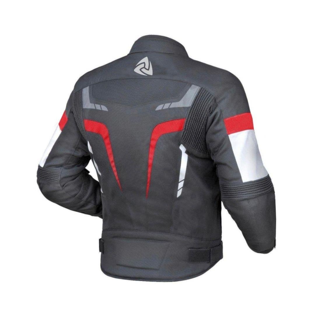 Nukrowear STEALTH PRO Kırmızı 4 Mevsim Erkek Motosiklet Ceketi