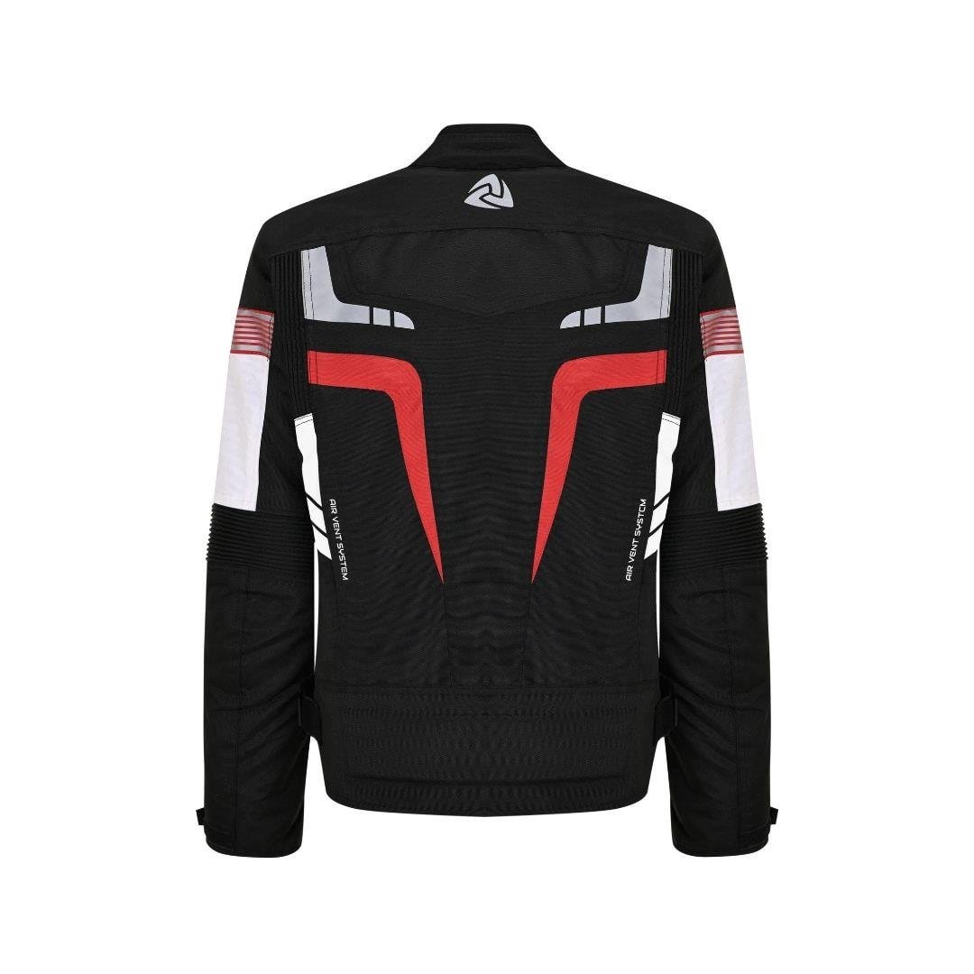 Nukrowear STEALTH PRO Kırmızı 4 Mevsim Erkek Motosiklet Ceketi