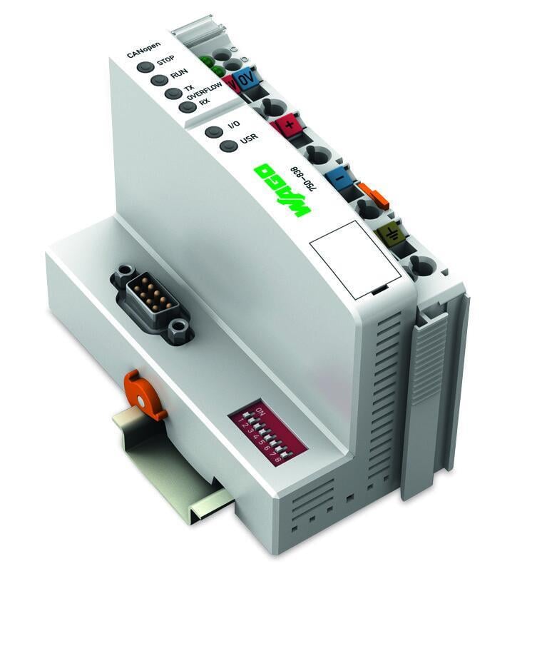 WAGO 750-838  Kontrolör CANopen 128/64 KB Program/RAM D-Sub