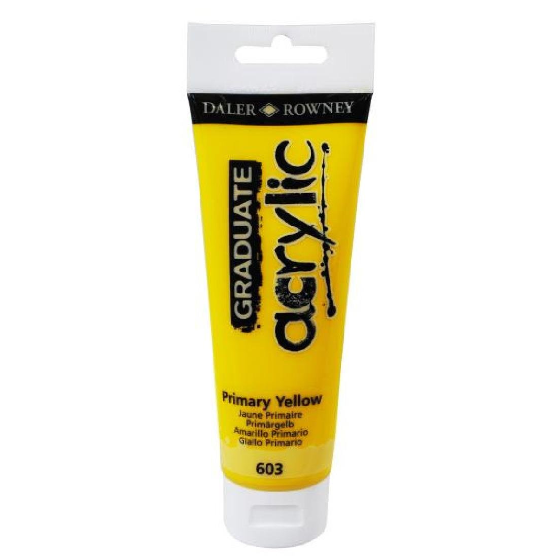 Daler Rowney Graduate Primary Yellow 120 ml. Akrilik Boya 603