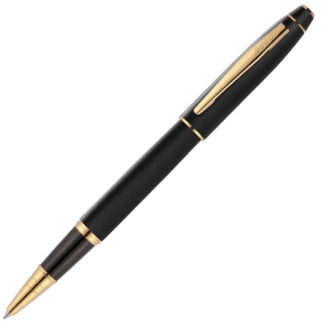 Scrikss 35 Mat Siyah Altın Roller Kalem