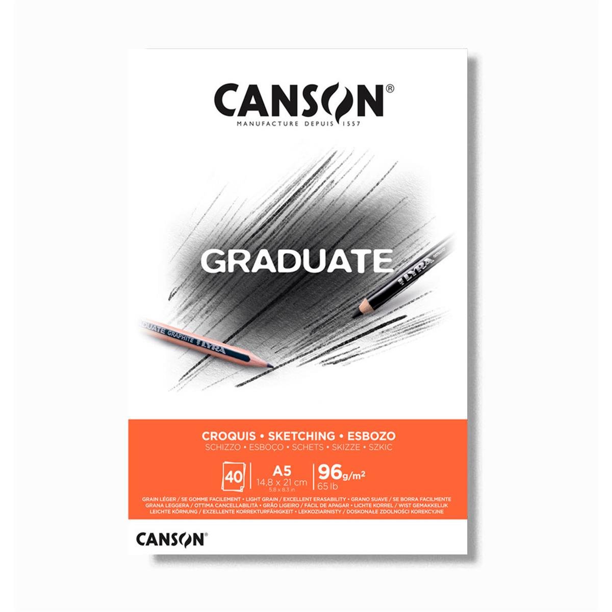 Canson Graduate A5 96 gr Sketch Çizim Defteri C400110361
