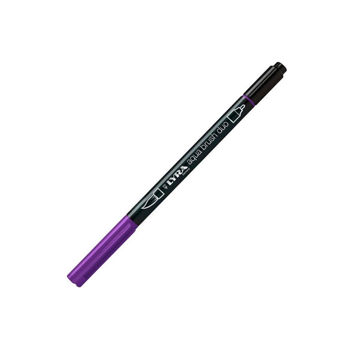 Lyra Aqua Brush Duo Marker - Blue Violet L6520037