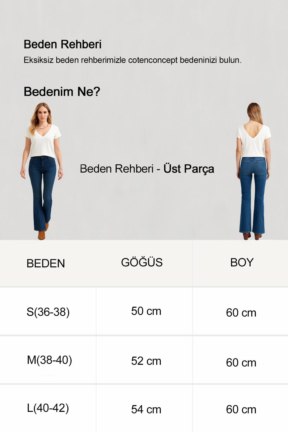 2 Adet Ön ve Arka V Yaka Basic Pamuklu Tişört