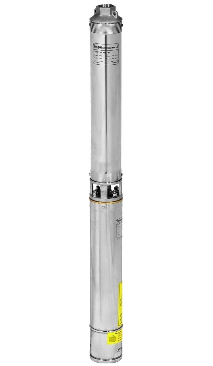 İmpo - İmpo SK 404/27 Derin Kuyu Dalgıç Pompa Motorlu 3 Hp 179 mss 6 m³/h - Krom Başlıklı