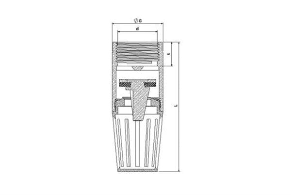 Klepsan - Sarı Dip Klape 3/4'' DN20