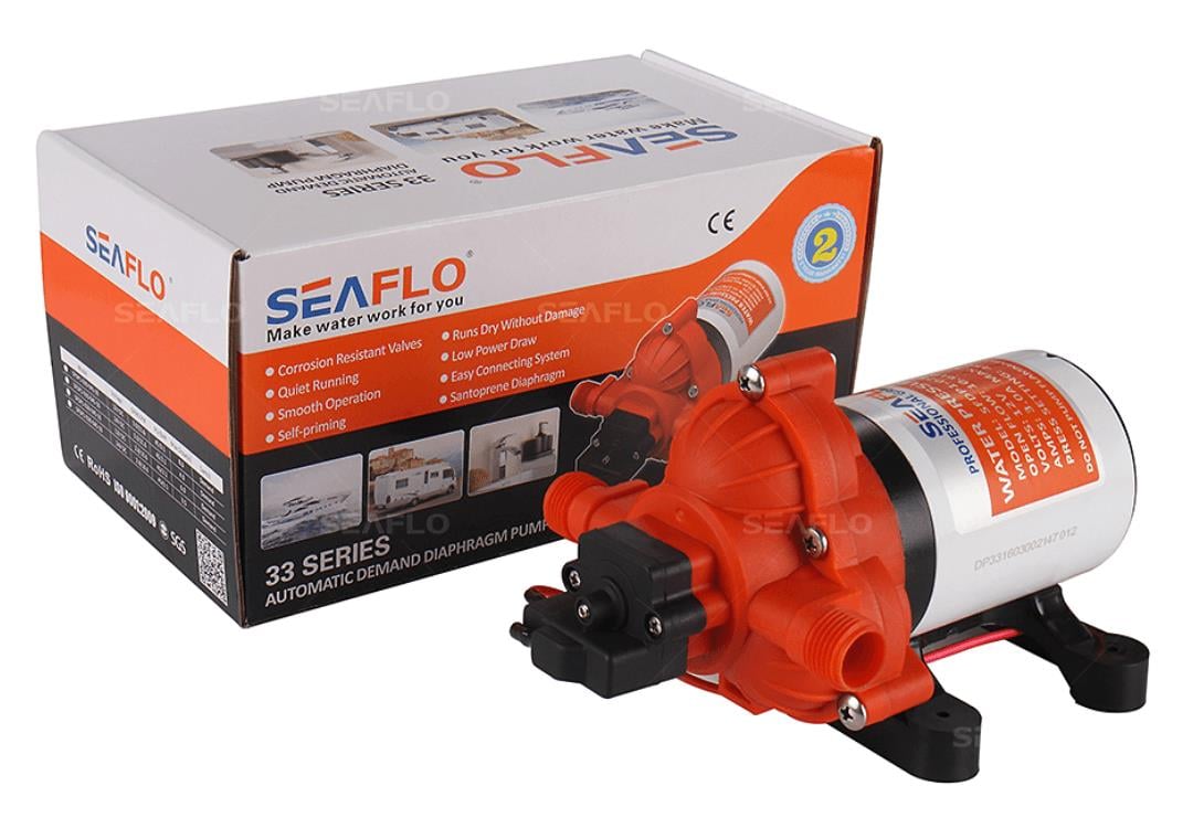 Seaflo - Seaflo SFDP1-030-045-33 Karavan, Tekne Hidroforu 12 Volt 11.3 lt/dak 45 Psi 3.1 Bar