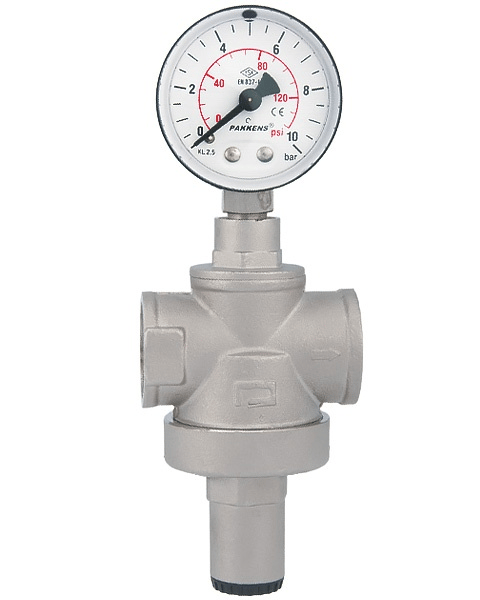 Welko - Welko 1/2'' Basınç Düşürücü, Basınç Regülatörü Manometreli 16 Bar