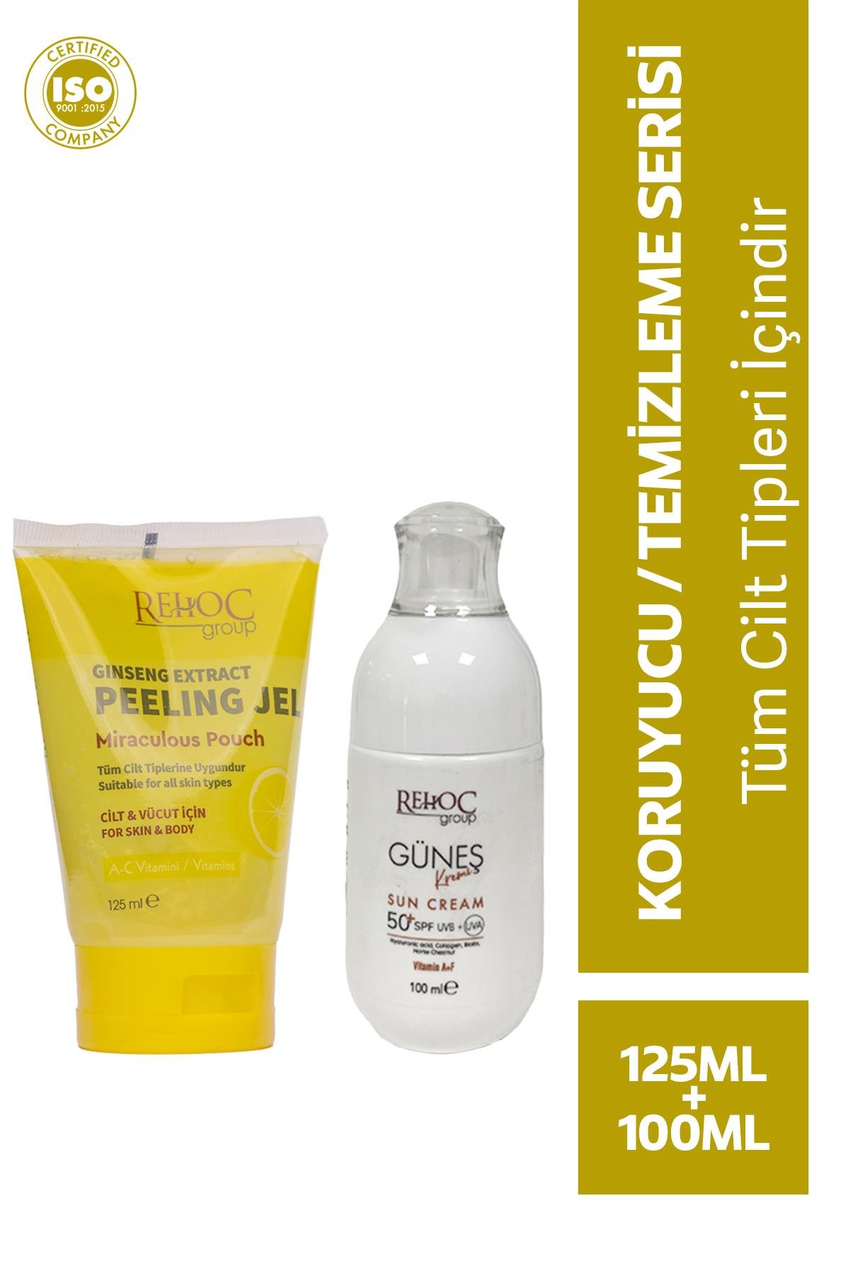 +50 SPF Güneş Kremi+Ginseng Peeling 2'Li Süper Paket 