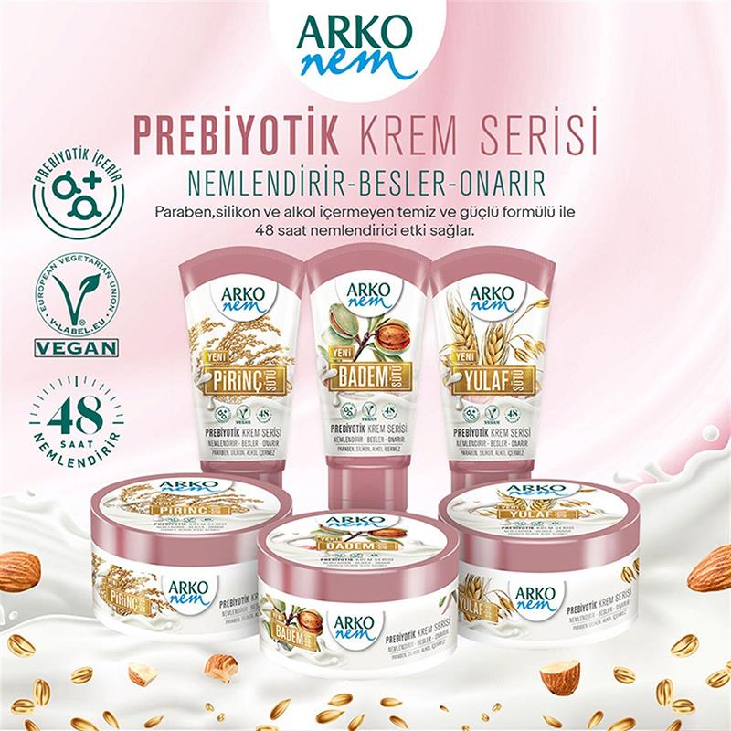 Arko Nem Prebiyotik Krem Yulaf Sütü 250 ml