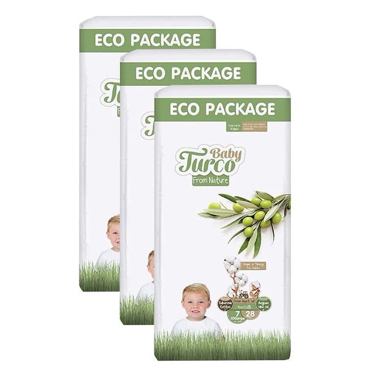 Baby Turco Doğadan 7 Beden XX Large 28x3 84 Adet Bebek Bezi