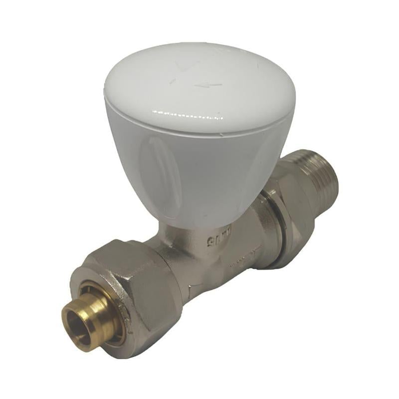 Eca RV3 Düz Radyatör Vanası 1/2 Pex-al Boru Bağlantılı