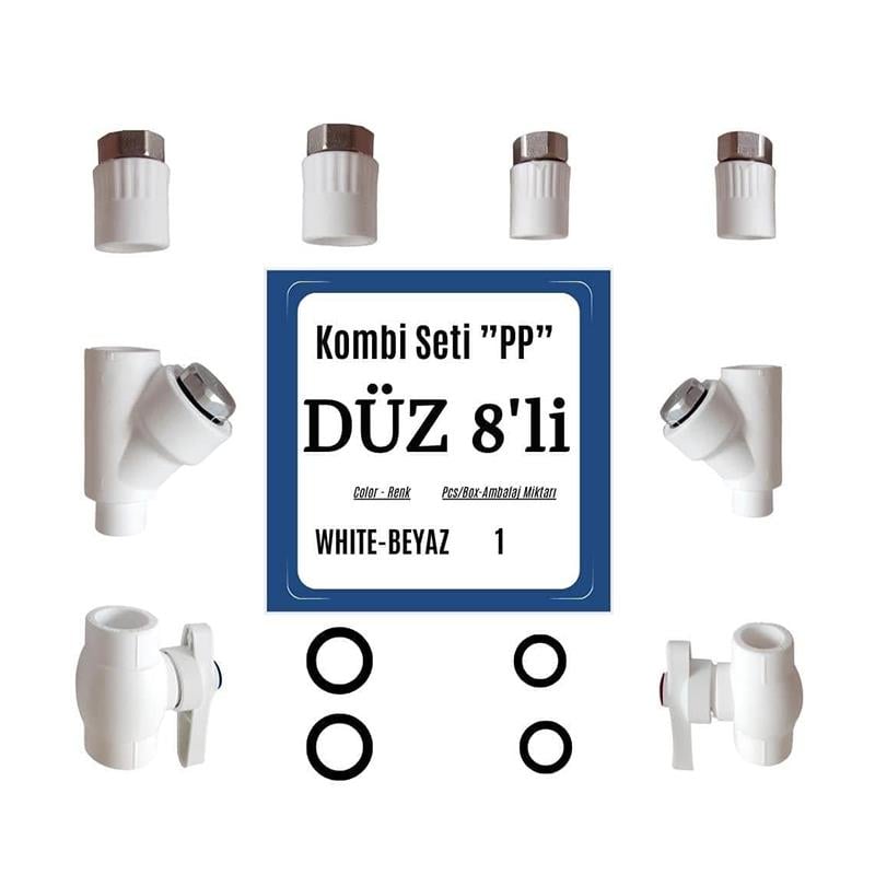 Kalde 8'li Kombi Montaj Seti Düz