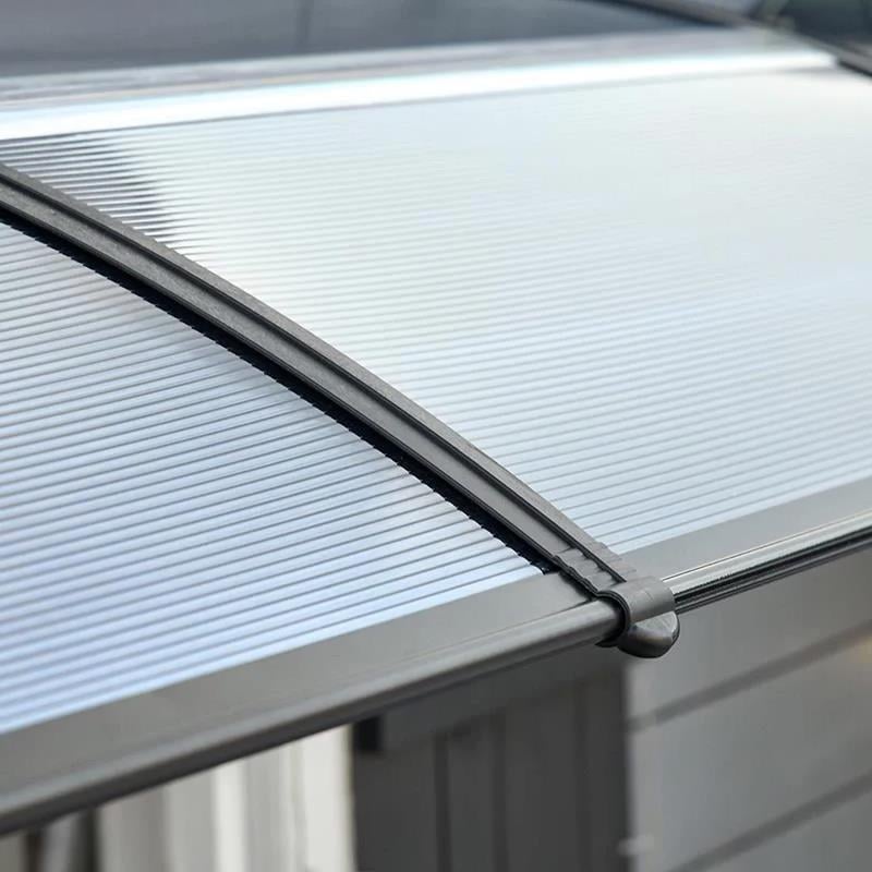Kapı Üstü Lüx Seri Pratik Sundurma 100 X 360 Gri