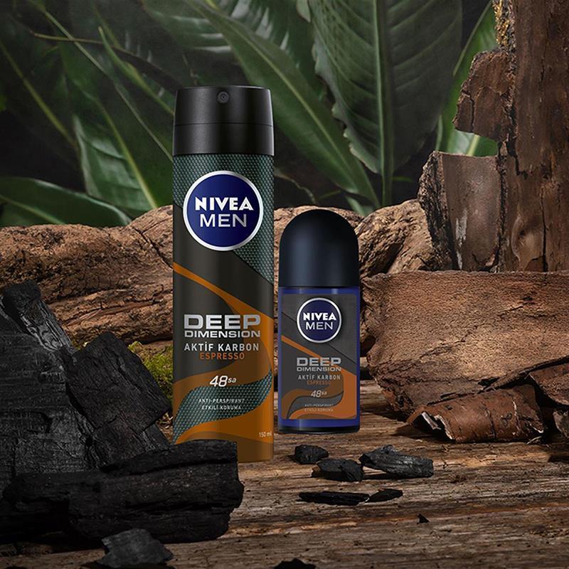 Nivea Men Deep Dimension Espresso Erkek Deodorant 150 ml