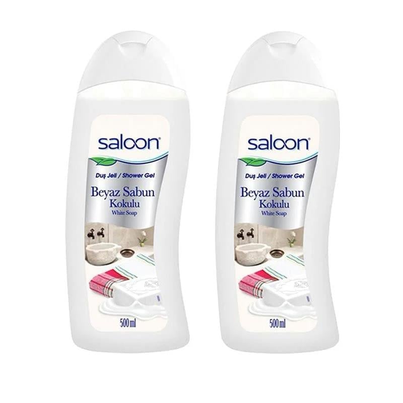 Saloon Duş Jeli 500 ml Beyaz Sabun Kokulu x 2 Adet