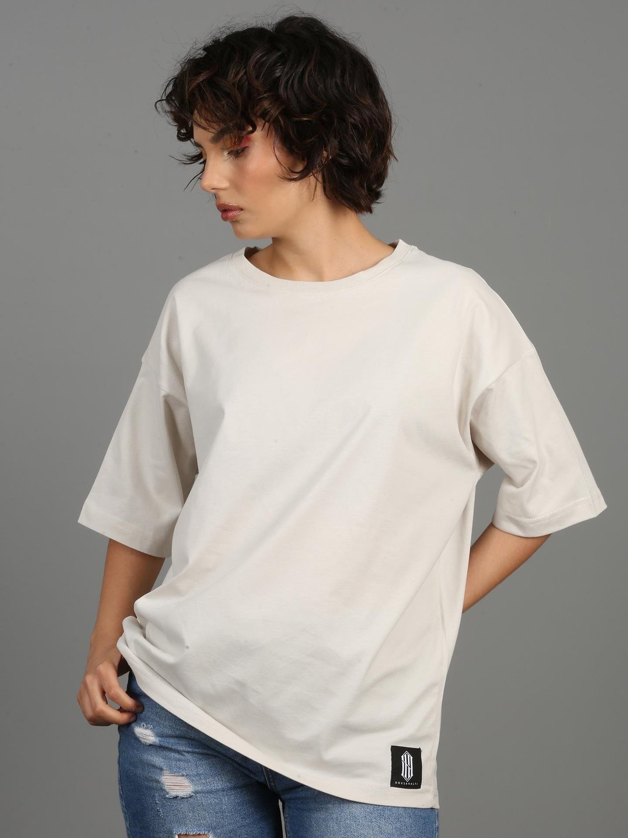 ''Basic - Kemik'' | Unisex Oversize T-Shirt