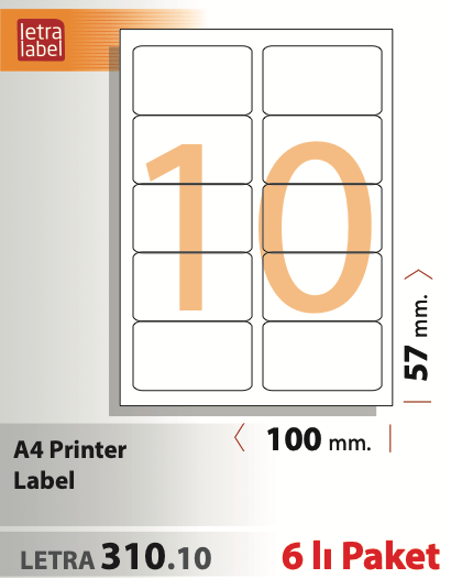 LETRA 310.10 ( 6 lı )