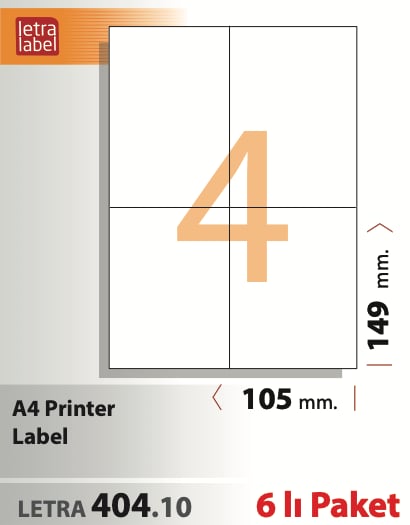 LETRA 404.10 ( 6 lı )