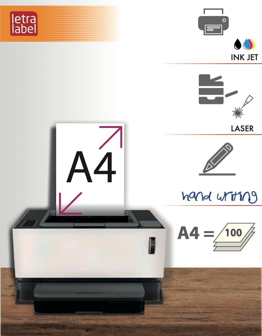 Tabaka EtiketlerLETRA 318.10 - 100 Lü 6 Paket