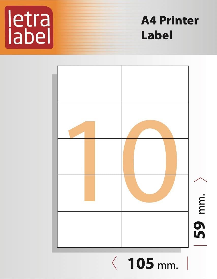 Tabaka EtiketlerLETRA 410.10- 100 lü