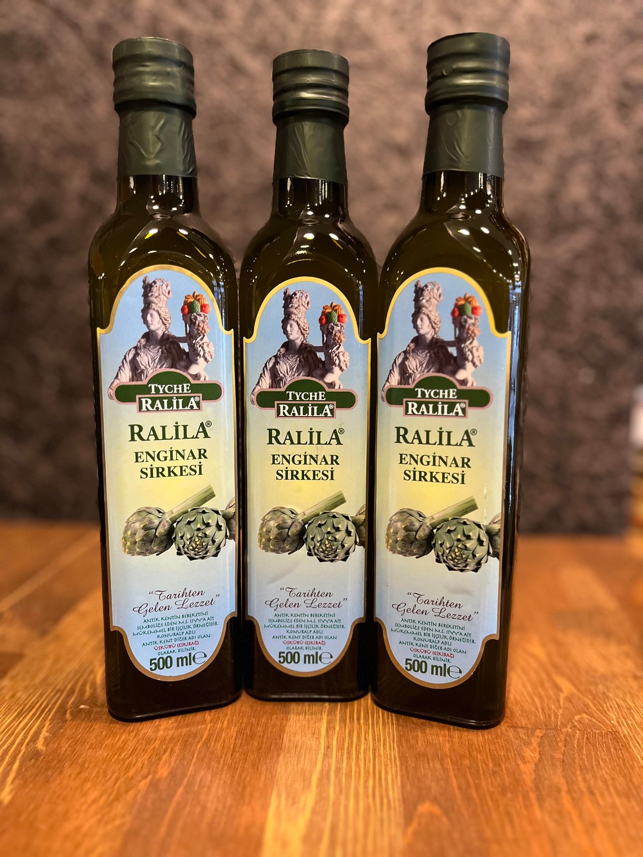 3 Adet Enginar Sirkesi Doğal Fermantasyon 500Ml Ralila