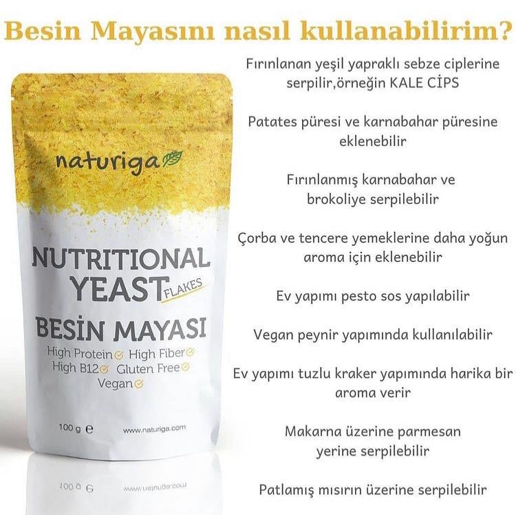 Besin Mayası Nutritional Yeast 100 gr Naturiga