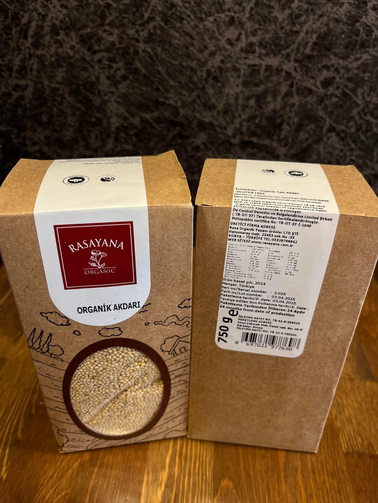 Organik Akdarı 750 gr Rasayana