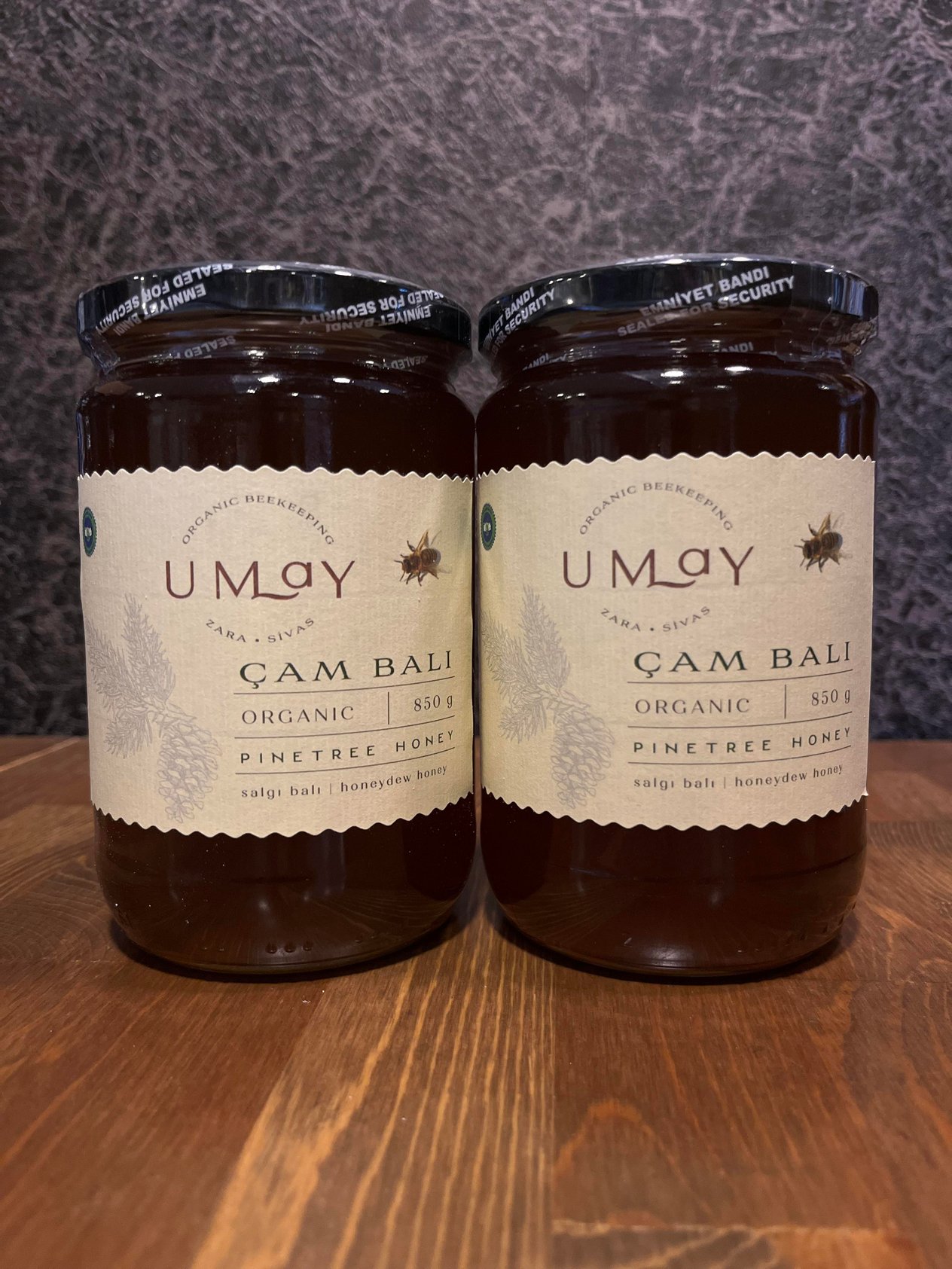 Organik Çam Balı 850gr 2 adet Umay Herbal