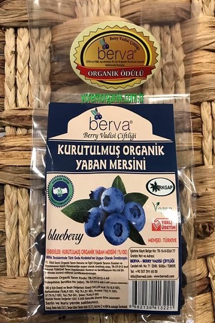 Organik Kuru Yaban Mersini 50 gr Berva Vadisi