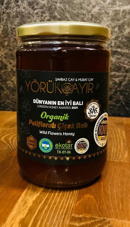 Organik Polifloralı Bal 850 gr Yörükçayır
