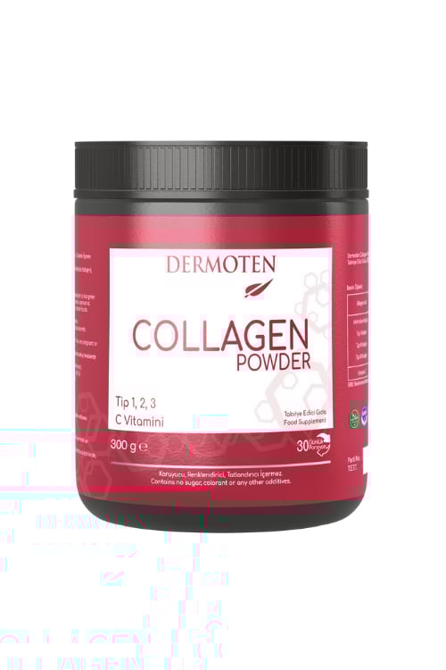 Dermoten Collagen Powder 300 g - Toz Kolajen (30 Günlük Porsiyon)