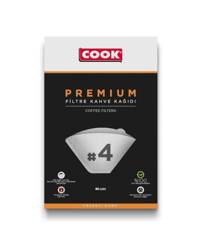 Cook Filtre Kahve Makinesi Filtre Kağıdı 4 Numara