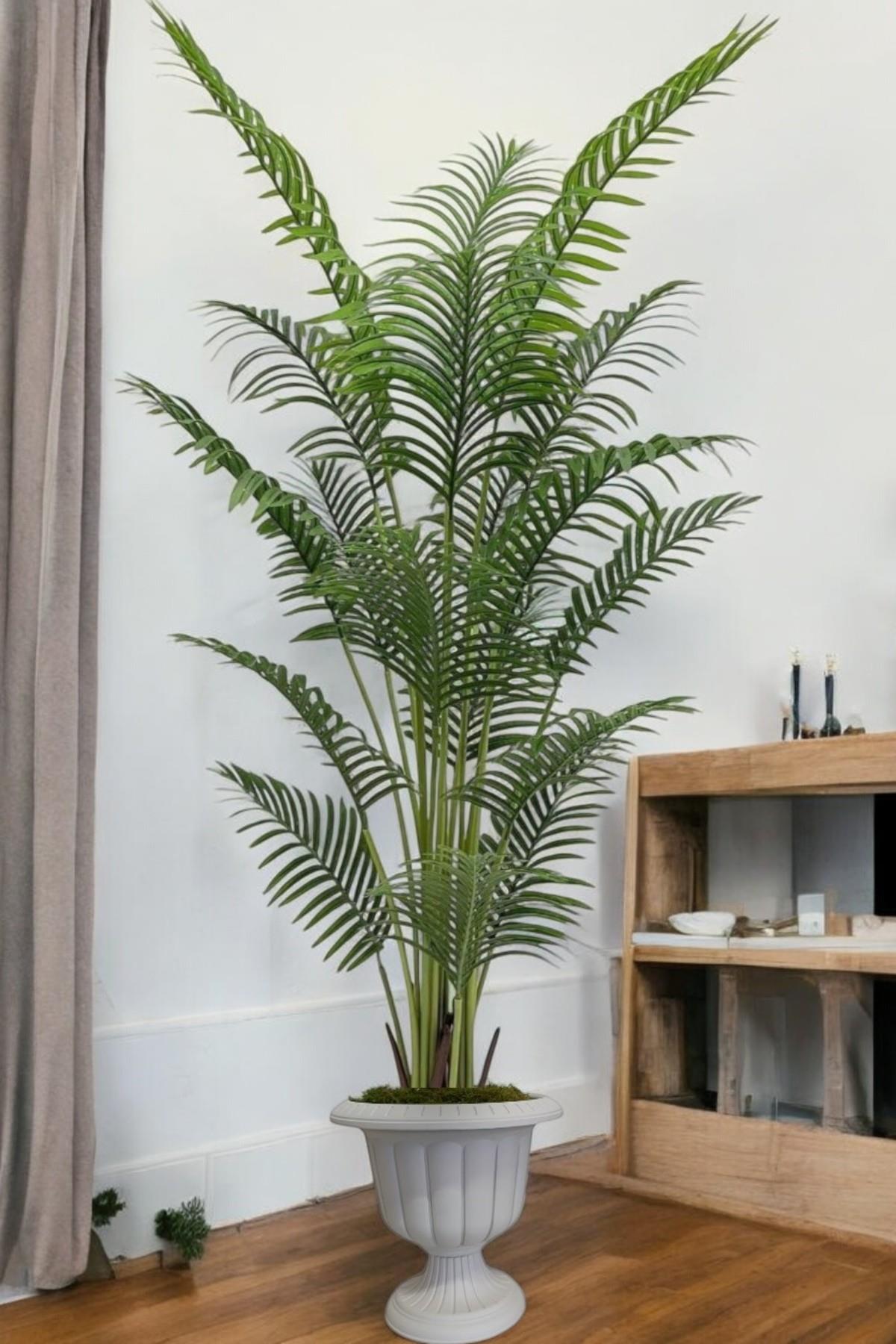 Yapay areka 3 gövdeli 180 cm nergiz saksı