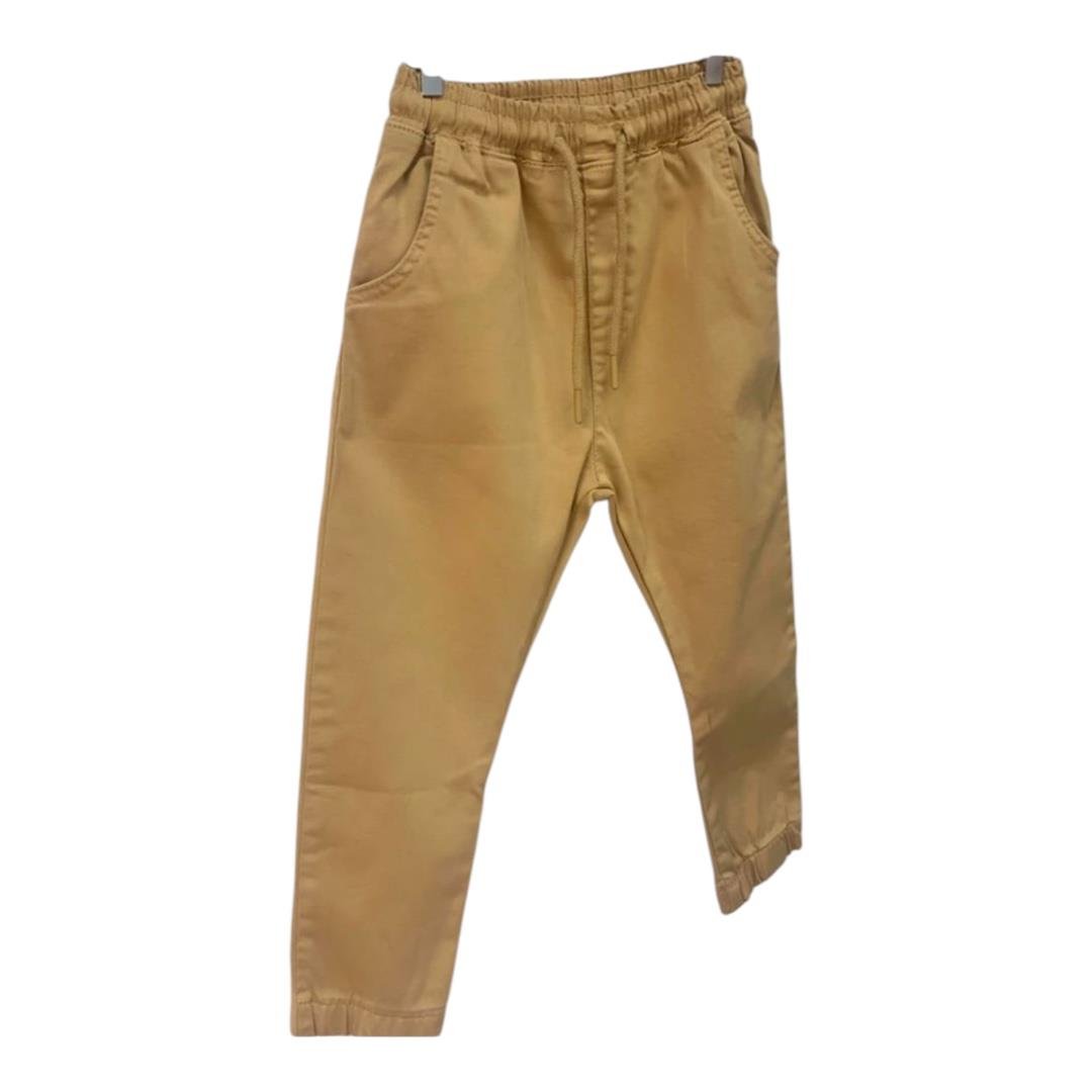 Erkek Çocuk 4-14 Yaş Beli İpli Geniş Kalıp Pantolon Camel 2182 