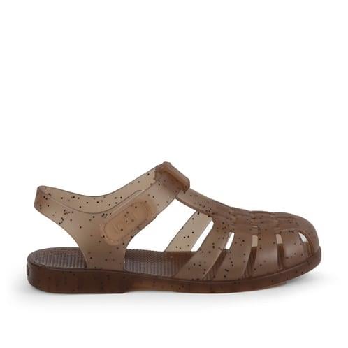 İgor Yazlık Çocuk Sandalet  Clasıca V.Black Glıtter  BB337-309 Kahve