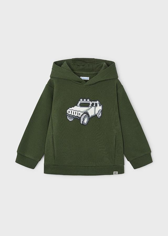 Mayoral Erkek 3-9 Yaş Kışlık  Sweatshirt Baskılı Yeşil 4451   