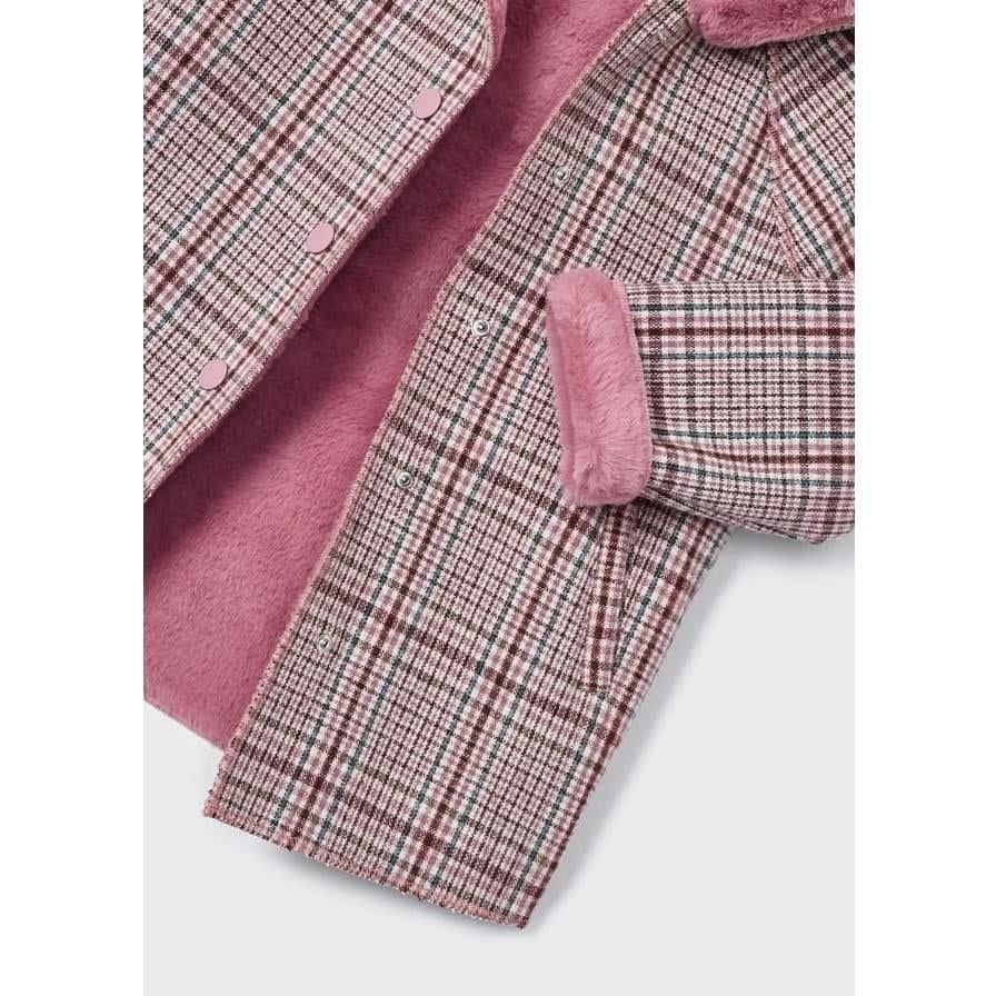 Mayoral Kışlık Kız Kapşonlu Mont Kaban Pembe 4408