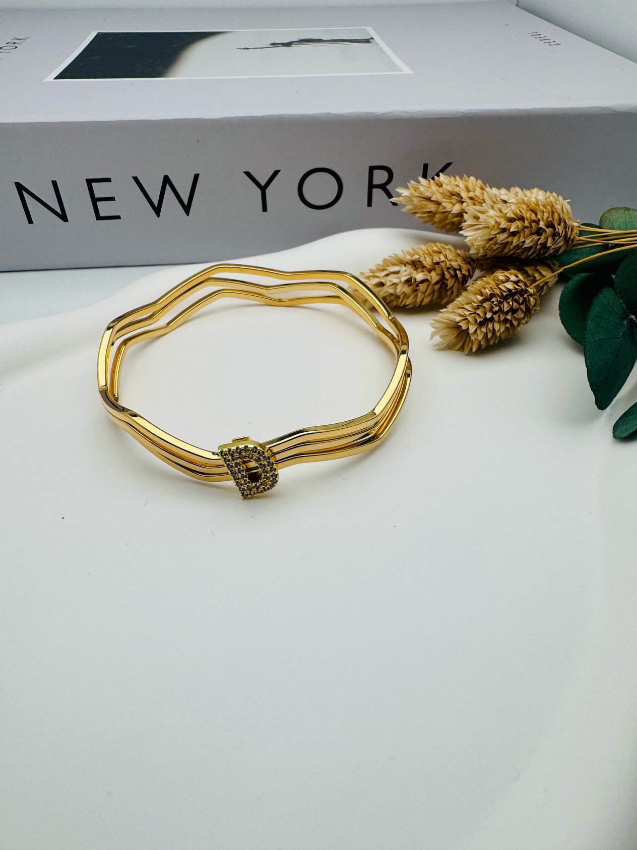 Charmlı Ajda Bilezik D Harfi  (Gold) 22064