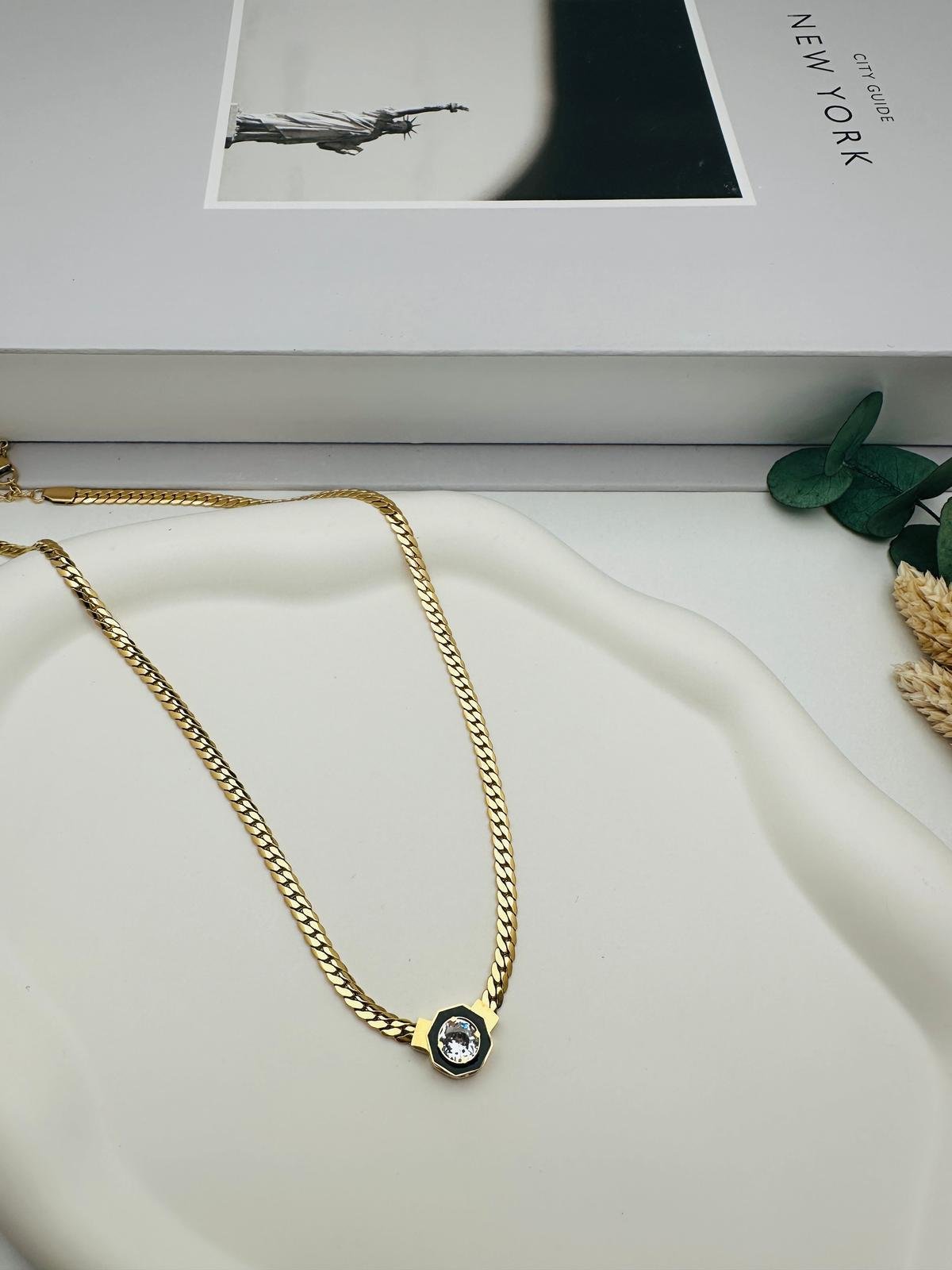 Serenay Çelik Kolye (Gold) 0106329