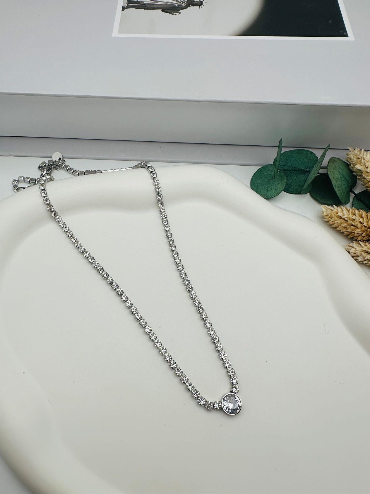 Su Yolu Çelik Kolye (Gümüş) 0106327-1